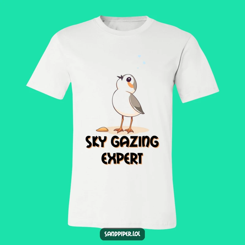 Funny Sandpiper Sky Wonder T-Shirt - Hilarious Bird Tee Gift