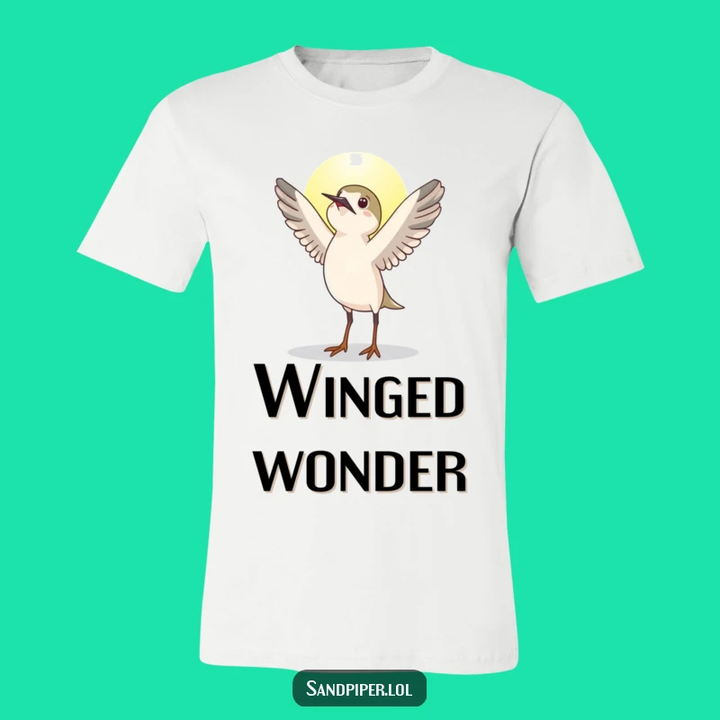 Funny Sandpiper Sunrise Stretch T-Shirt - Motivational Bird Tee Gift