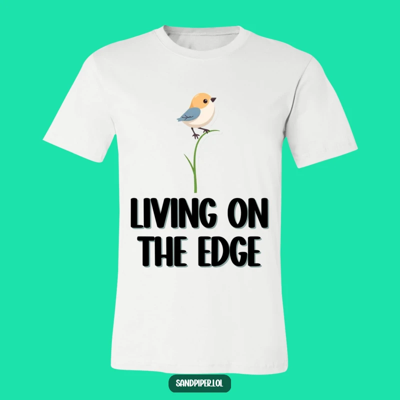 Funny Bird Grass Balancer T-Shirt - Wear Your Precarious Humor Proudly