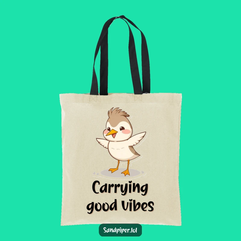 Funny Sandpiper Head Bob Tote Bag - Carry Your Happiness Everywhere!