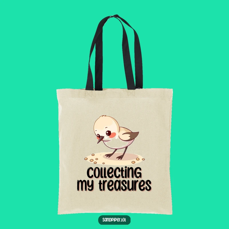 Funny Sandpiper Pecking Sand Tote Bag - Carry Your Beach Essentials!