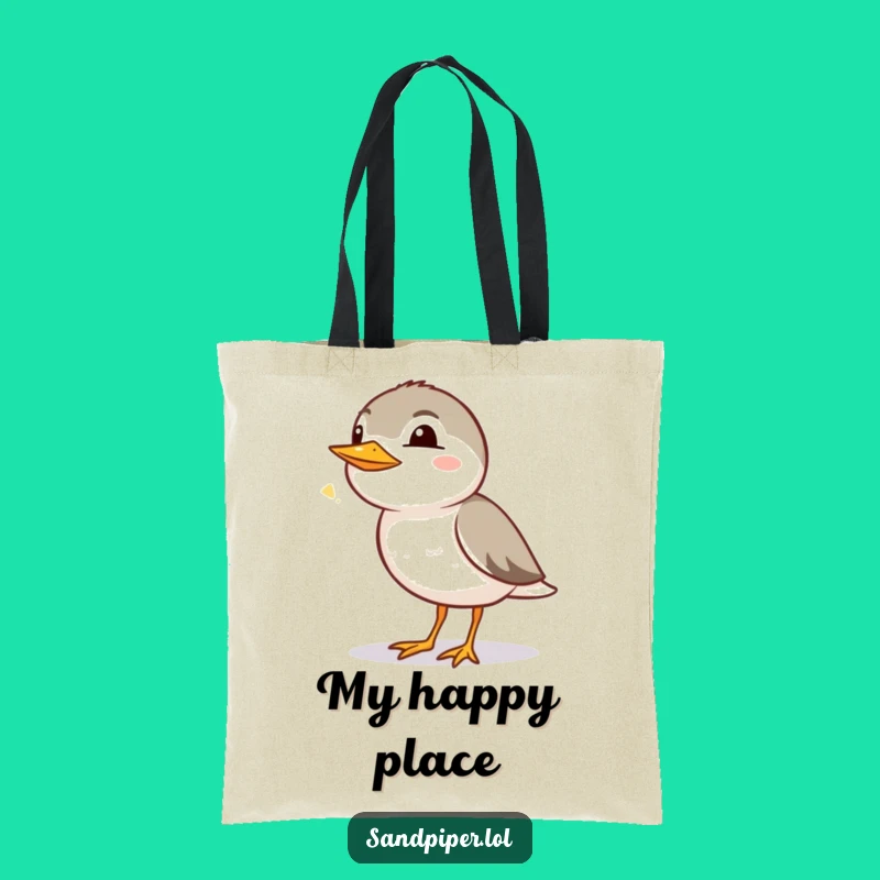Funny Sandpiper Chirp Tote Bag: Carry Your Joyful Vibe Anywhere