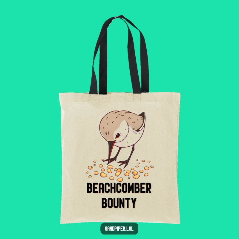 Funny Sandpiper Pecking Tote Bag - Chic Beach Accessory