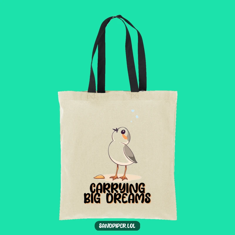 Funny Sandpiper Tote Bag - Wonderfully Whimsical Beach Accessory Gift